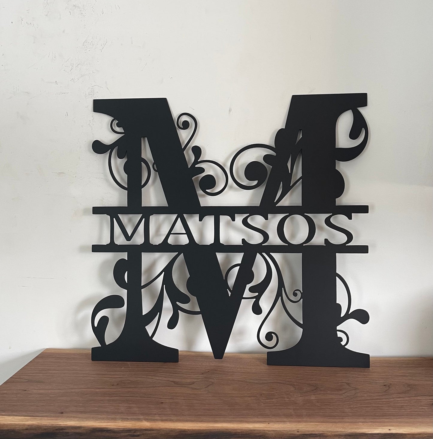 Custom Steel Family Monogram 22 inch