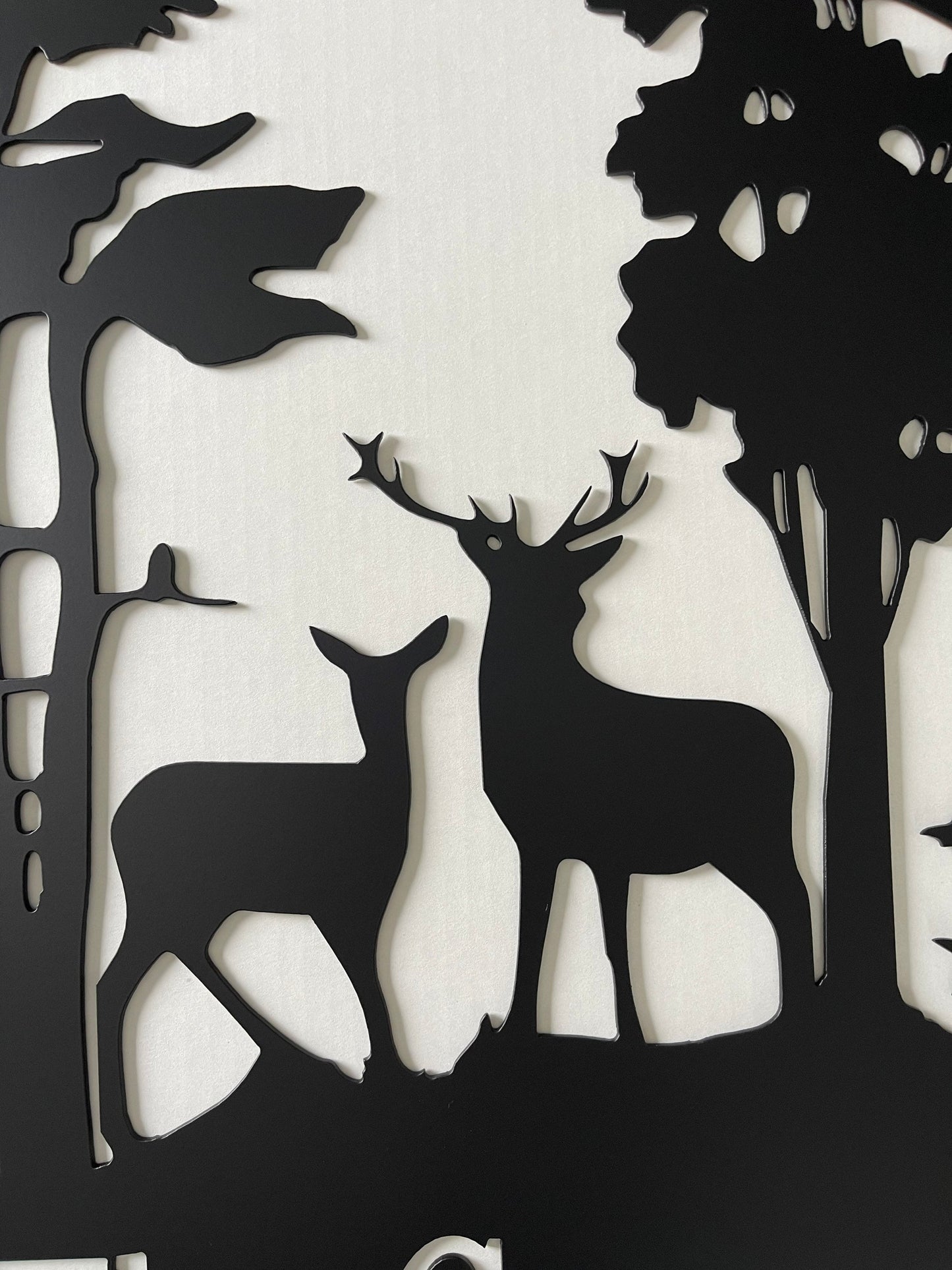 Metal Deer Forest Custom Name Sign 24 Hour Rush Avail